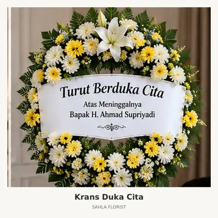Krans Bunga Duka Cinambo